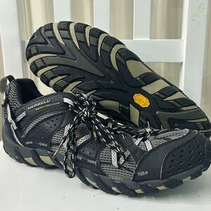 Merrell Mens 12 Waterpro Maipo 2 Water Shoes Gray Black Mesh Outdoor Hiking